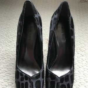 Nine West leopard platform heels